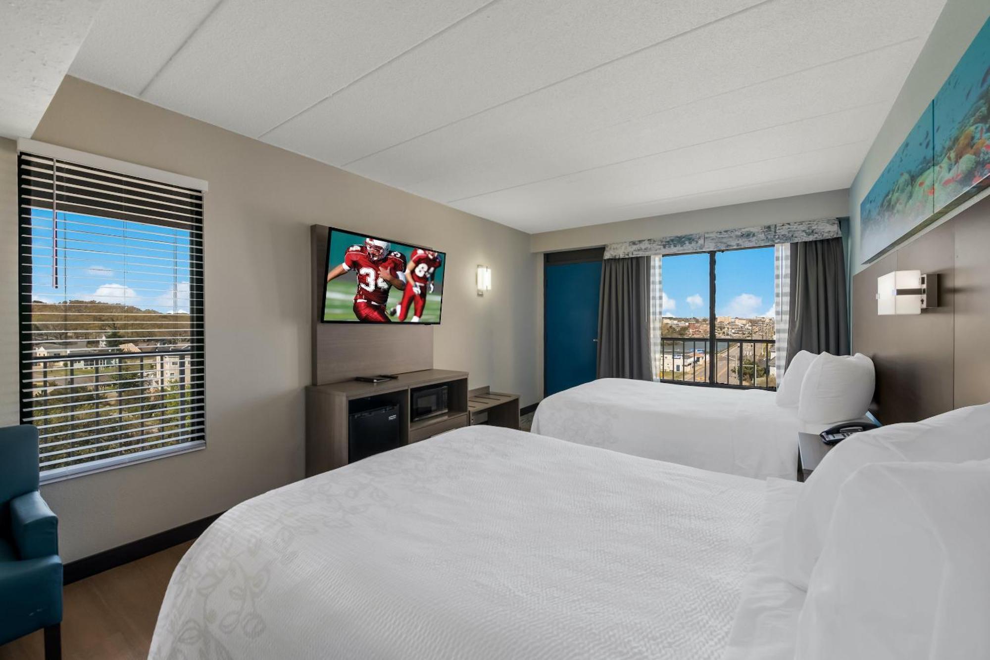 Superior Room Two Double Beds Pool View Smoke
