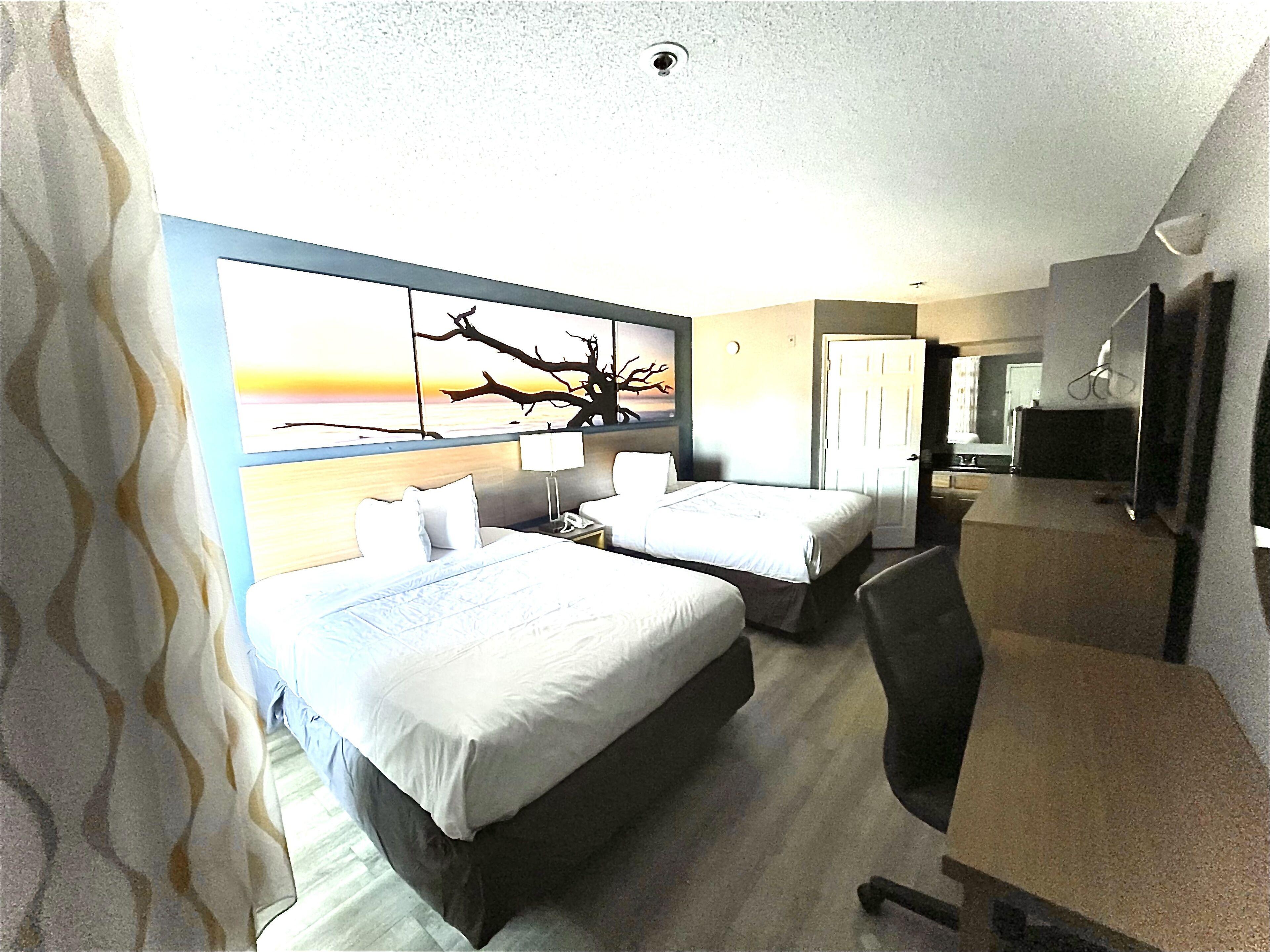 Deluxe Double Room Two Double Beds Disability Access Non-Smoking