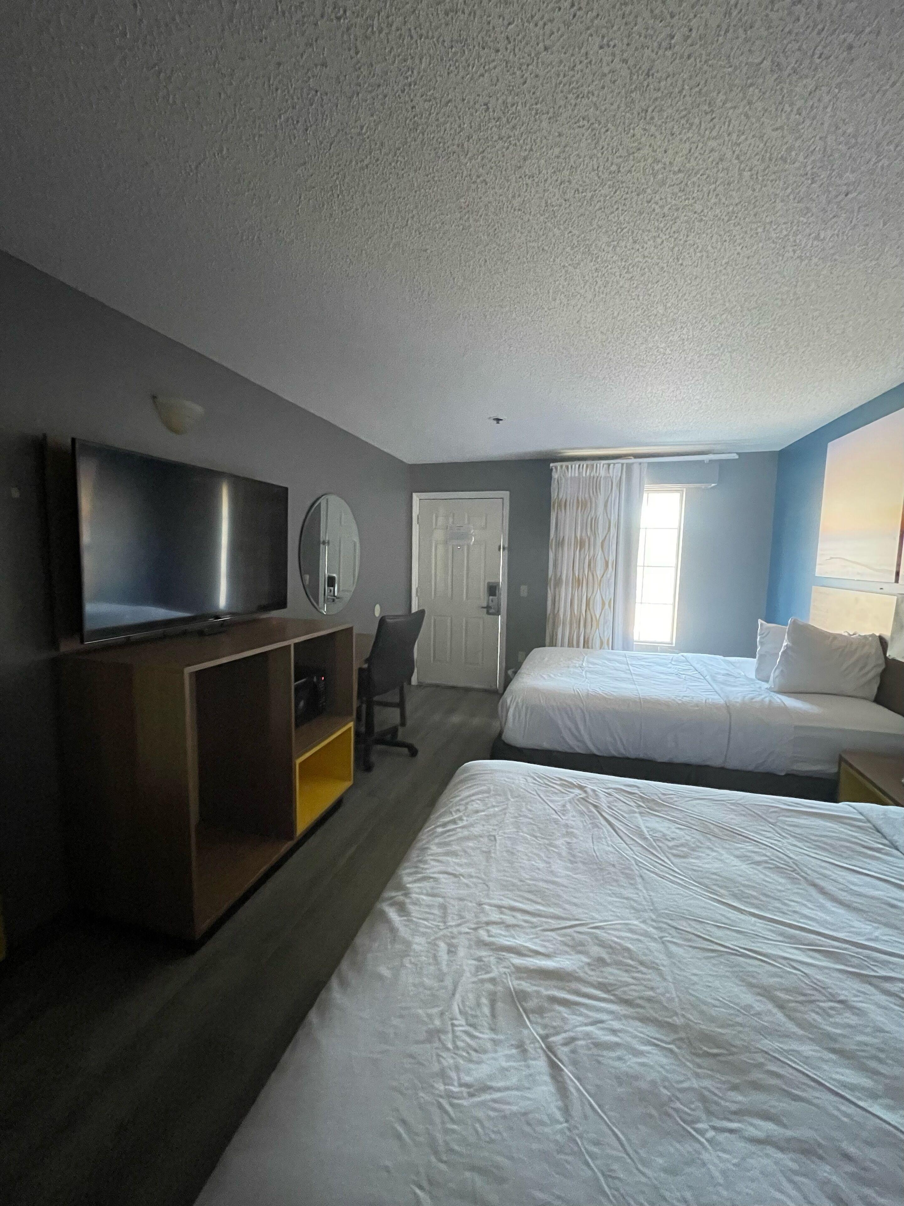 Deluxe Double Room Two Double Beds Disability Access Non-Smoking