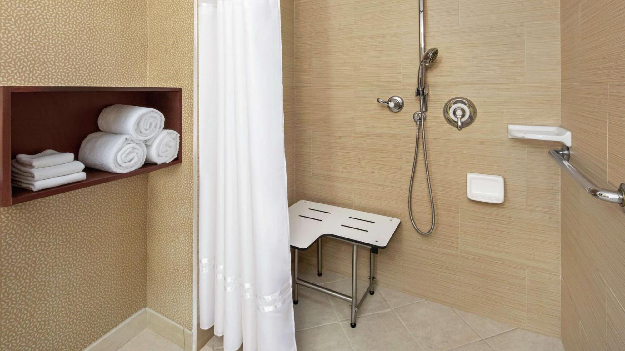 King Room Roll Shower Mobility or Hearing Accessible
