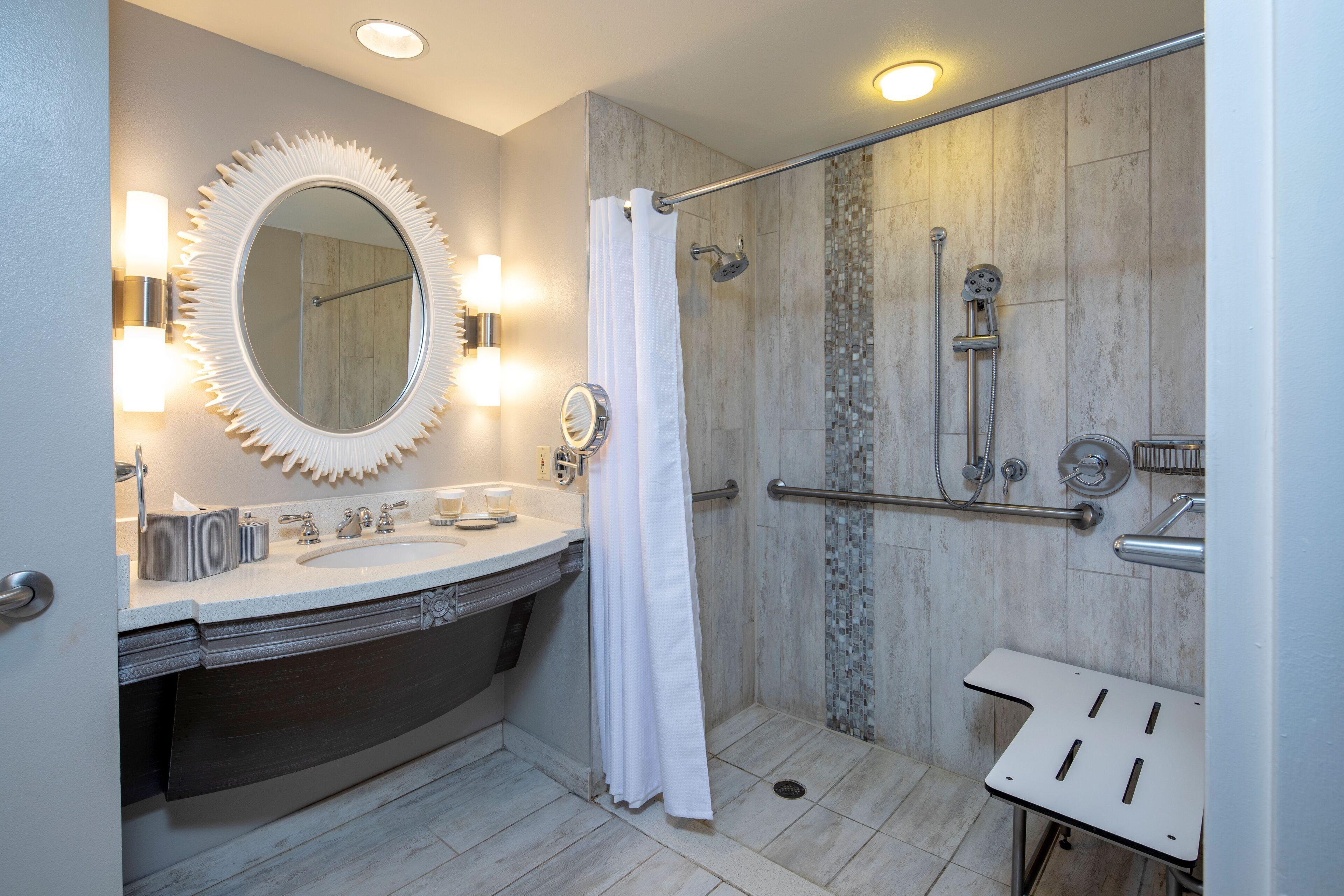 Mobility Accessible Standard 2 Queen Room w or roll shower Includes ^ Universal Express Unlimited