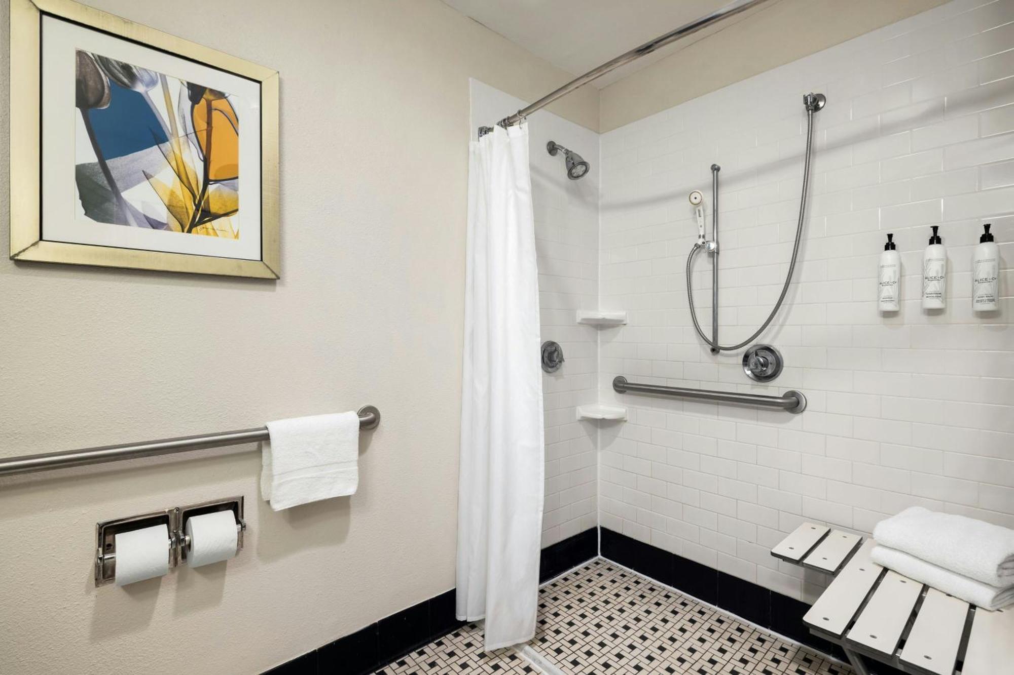 King Room Transfer Shower Roll Shower Mobility Access or Hearing Accessible