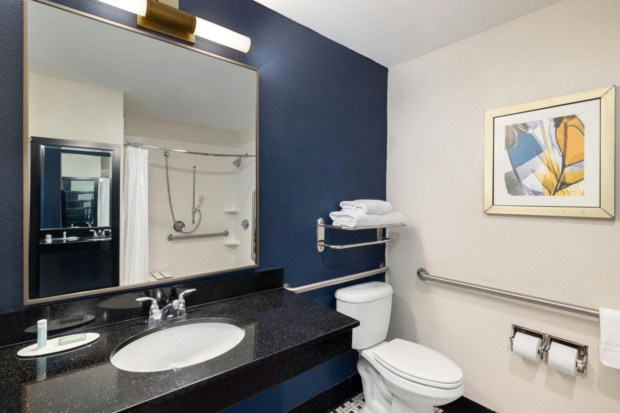 King Room Transfer Shower Roll Shower Mobility Access or Hearing Accessible