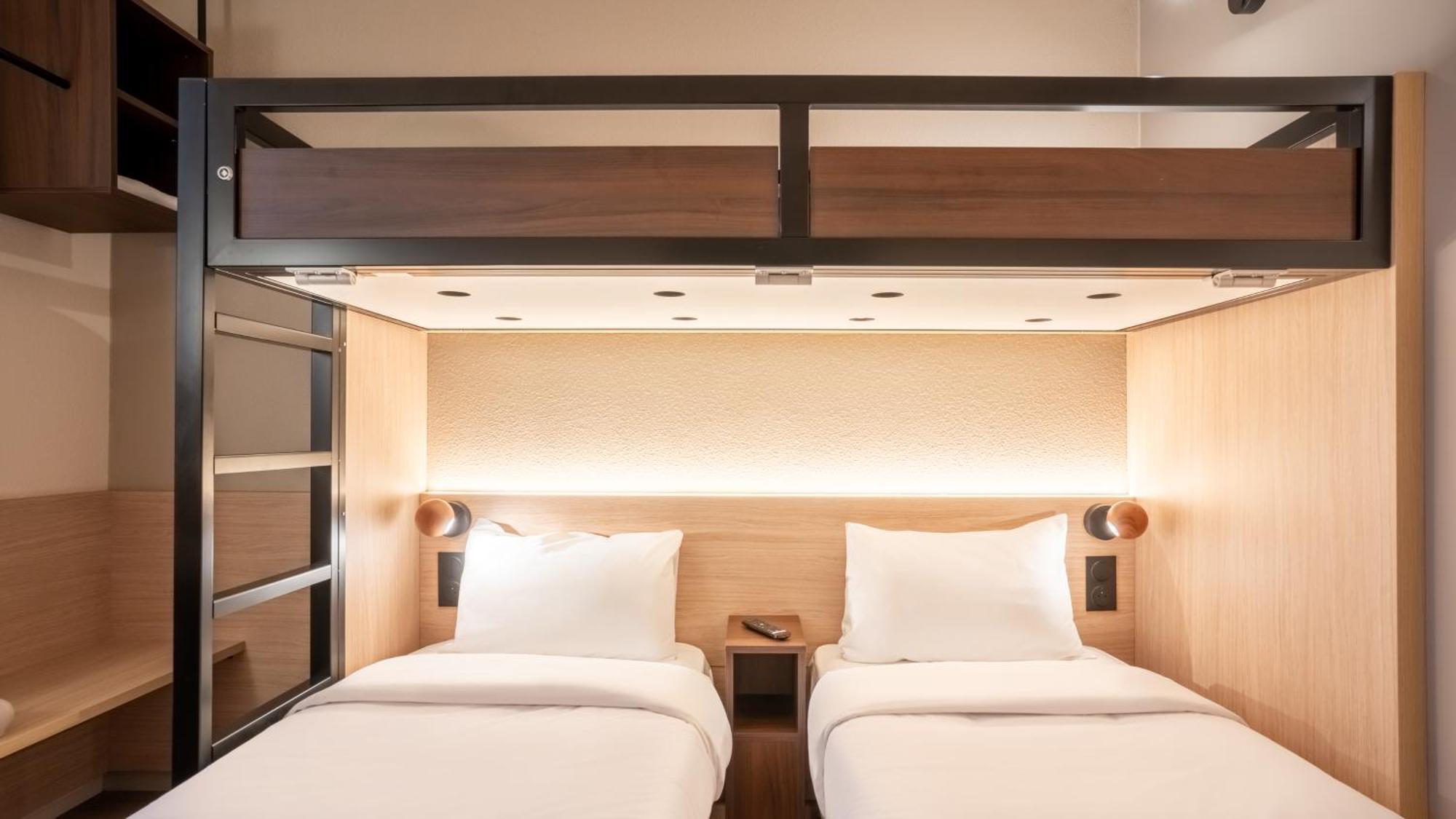 Standard Room Two Single Beds One Bunk Bed