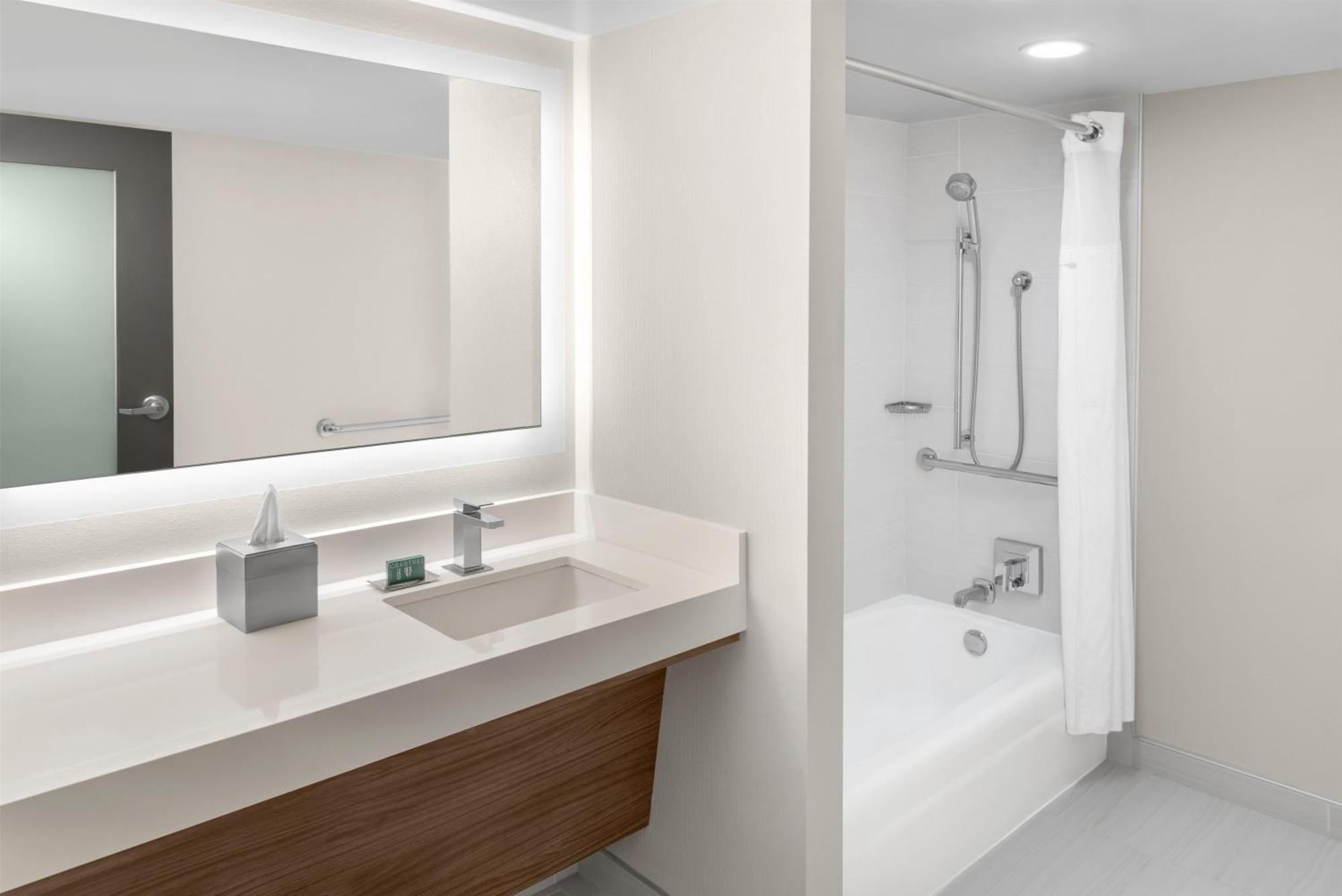 King Room Bath Tub Mobility Hearing Accessible