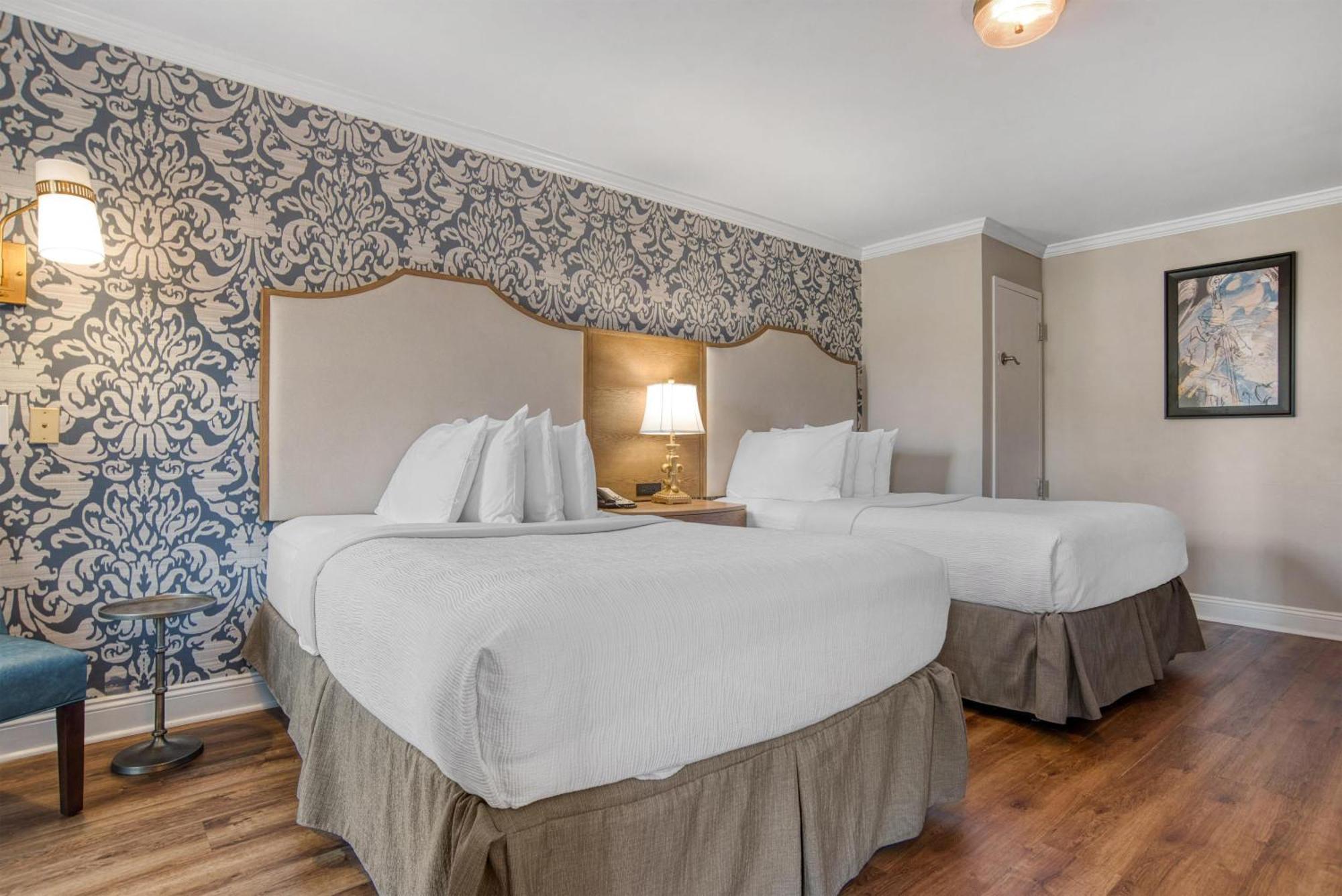 Double Room with Two Double Beds and Roll-In Shower - Disability Access