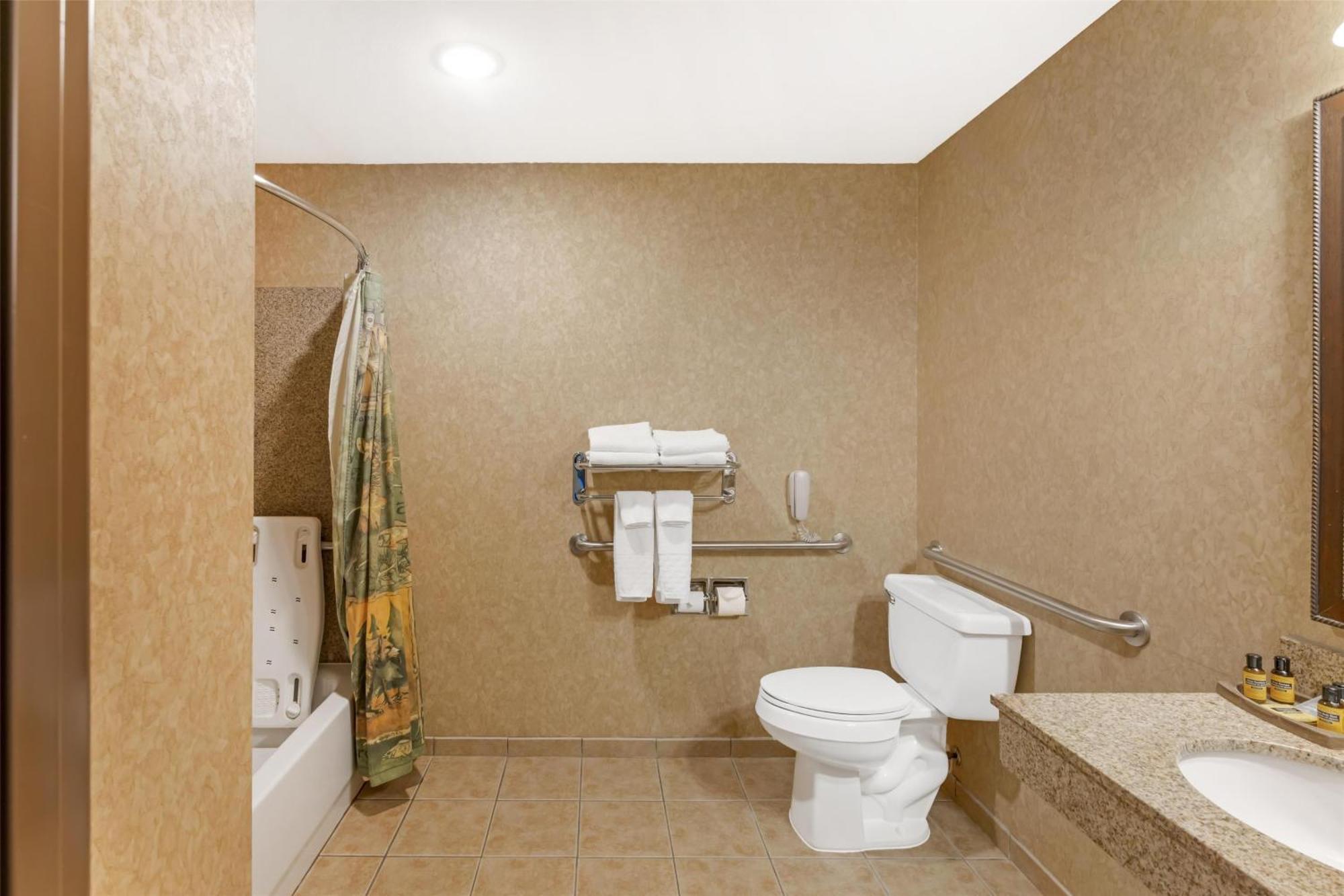 King Room Bath Tub Mobility Accessible or Communication Assistance