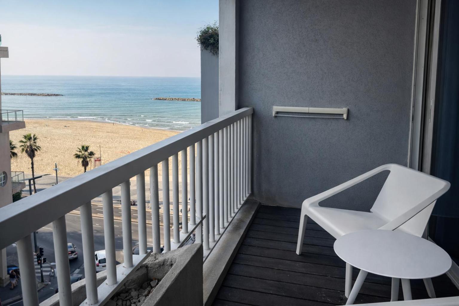 One-Bedroom Apartment Balcony & City View