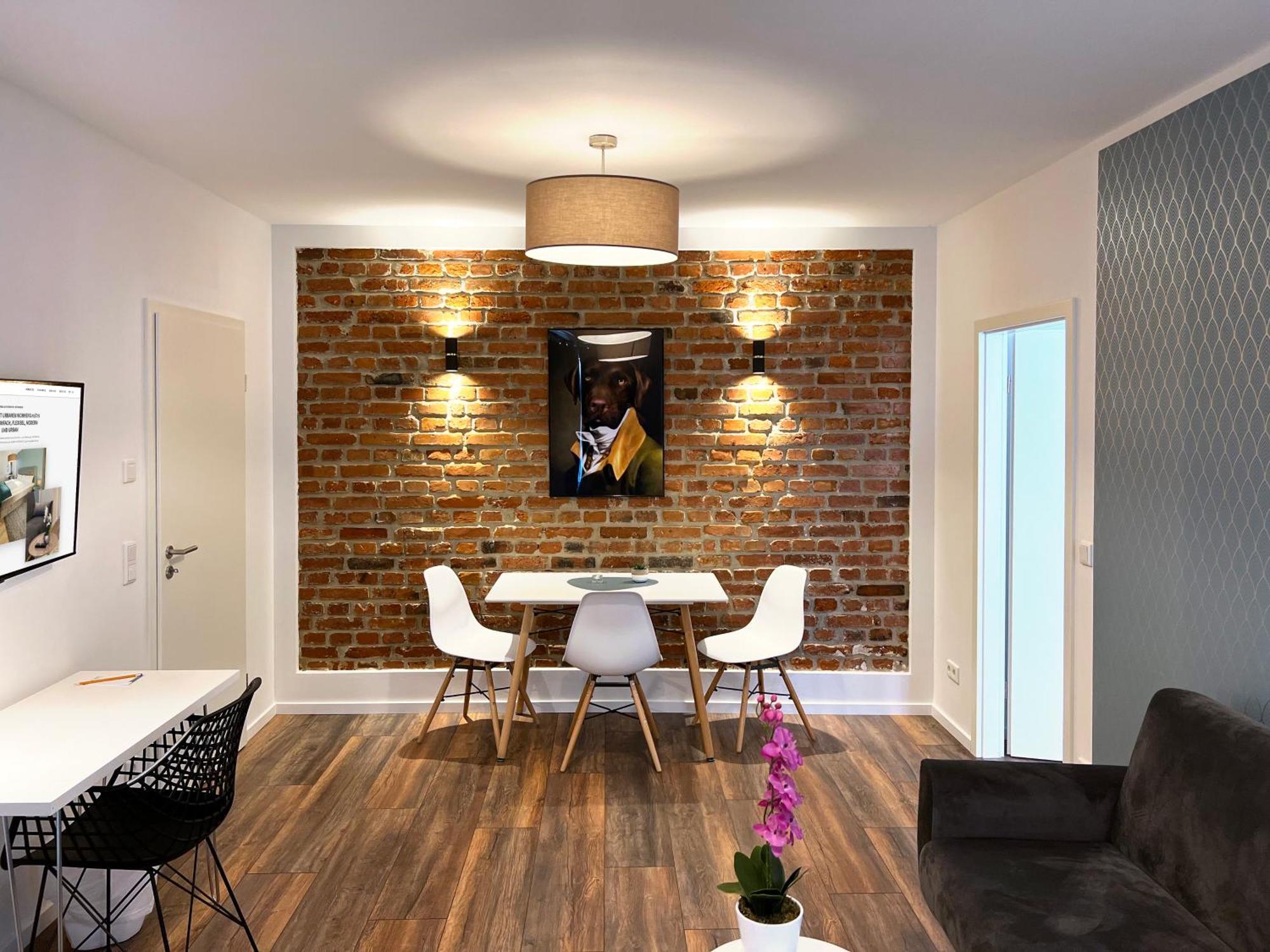 3-Zimmer Supreme Apartment mit 2 Schlafzimmern 1 Wohnzimmer und Terrasse oder Galerie