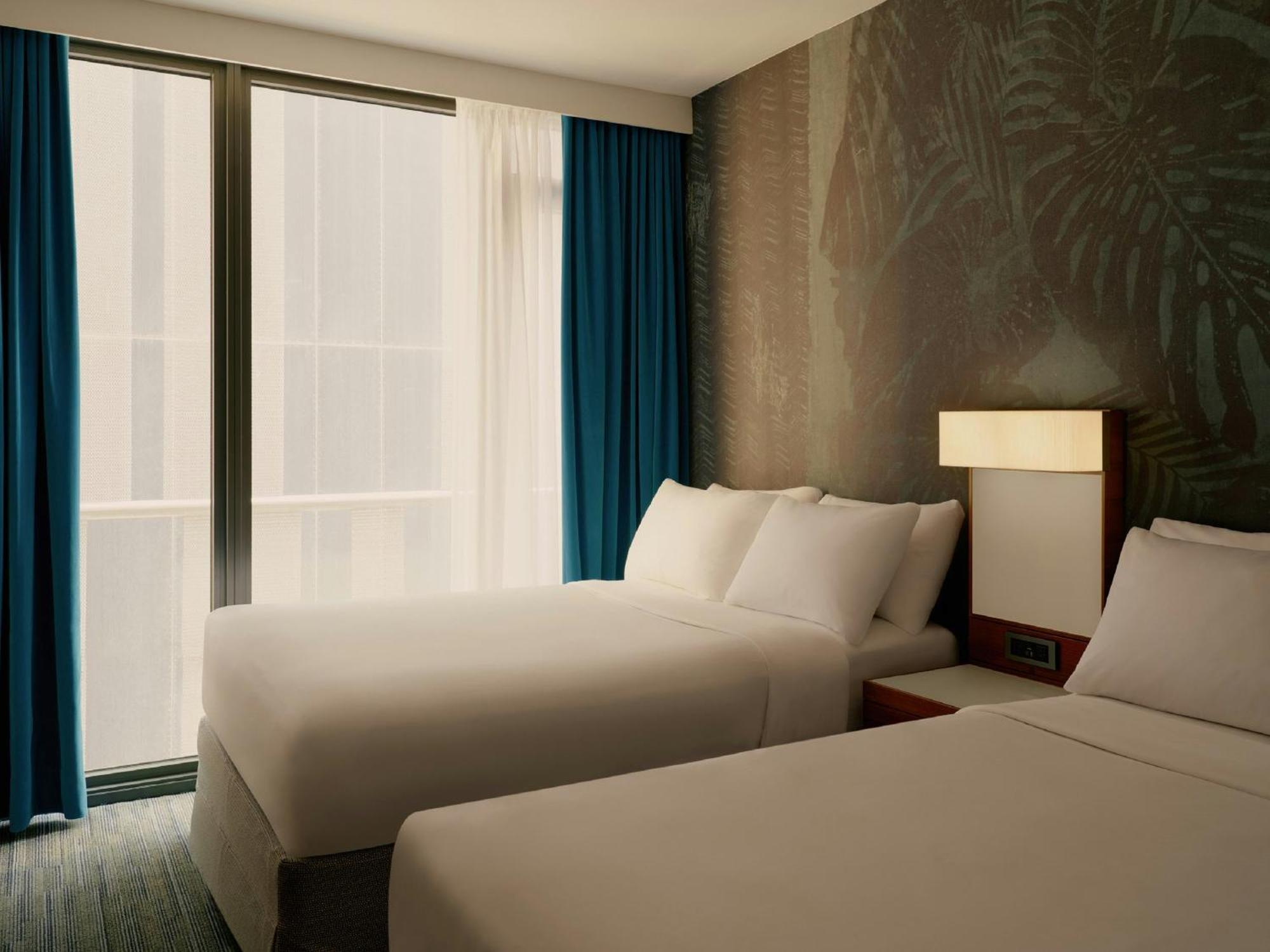 Standard Room Two Double Beds City View
