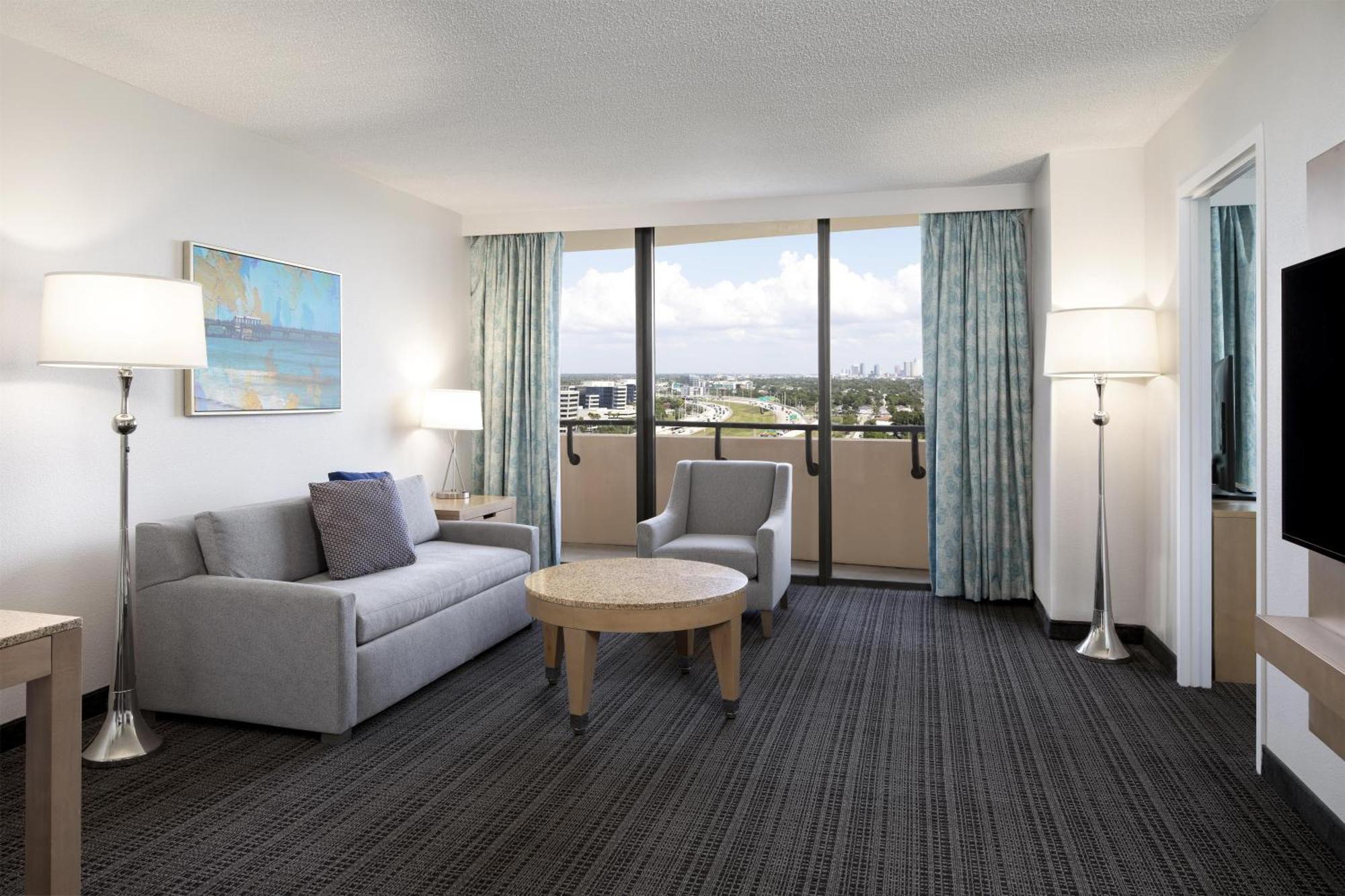 Two Queen Suite or Mobility Access Bath Tub