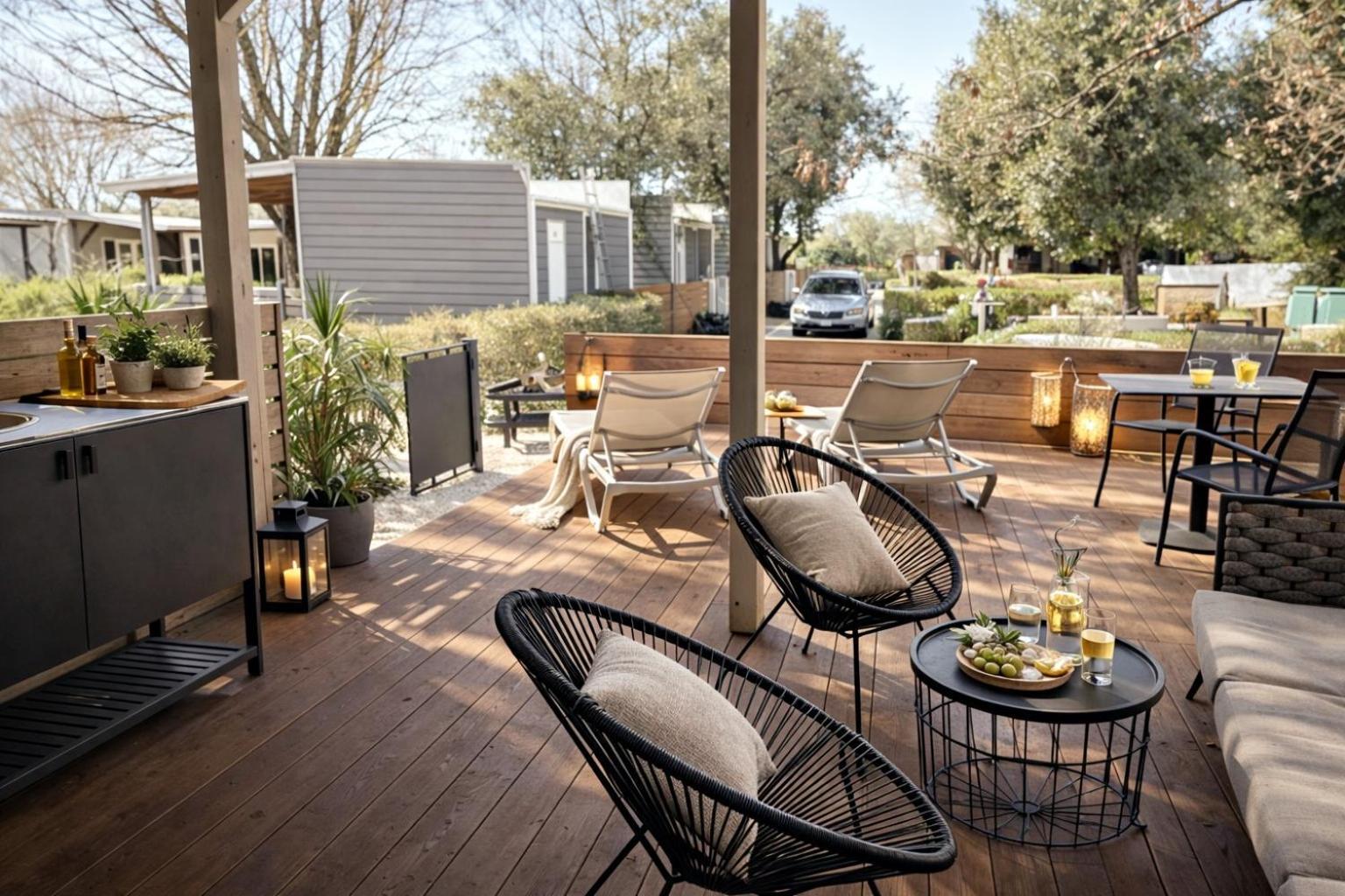 Pet Friendly One Bedroom Mobile Home Terrace Outdoor Kitchen,1758442316:JPEG