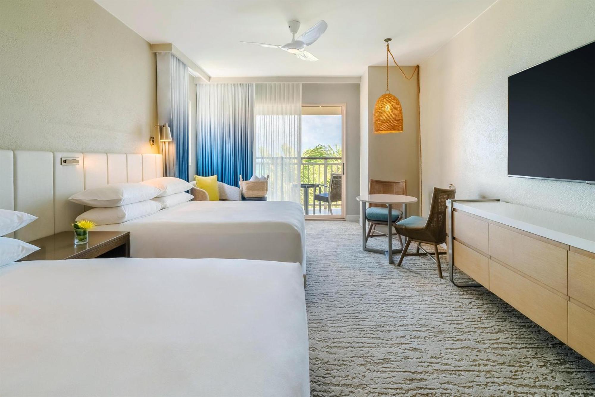 Queen Room with Two Queen Beds with Balcony and Resort View