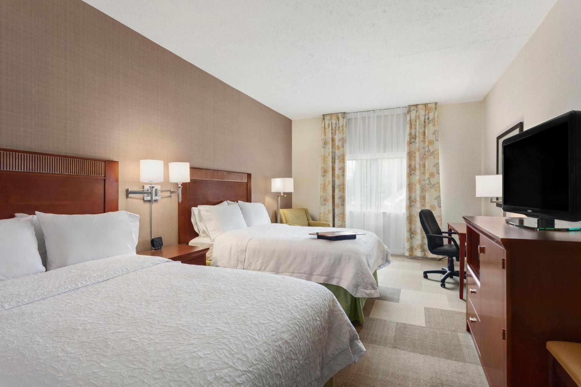 Double Room Two Double Beds Roll Shower Mobility Accessible or Non-Smoking