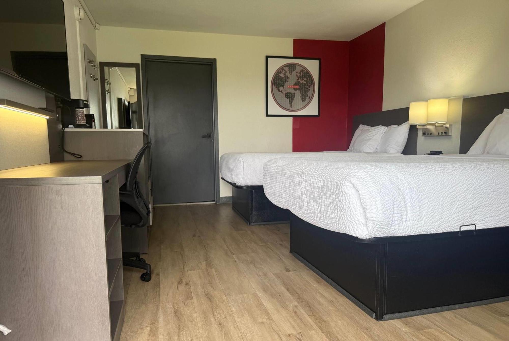 Double Room Two Double Beds Mobility Access or Non-Smoking