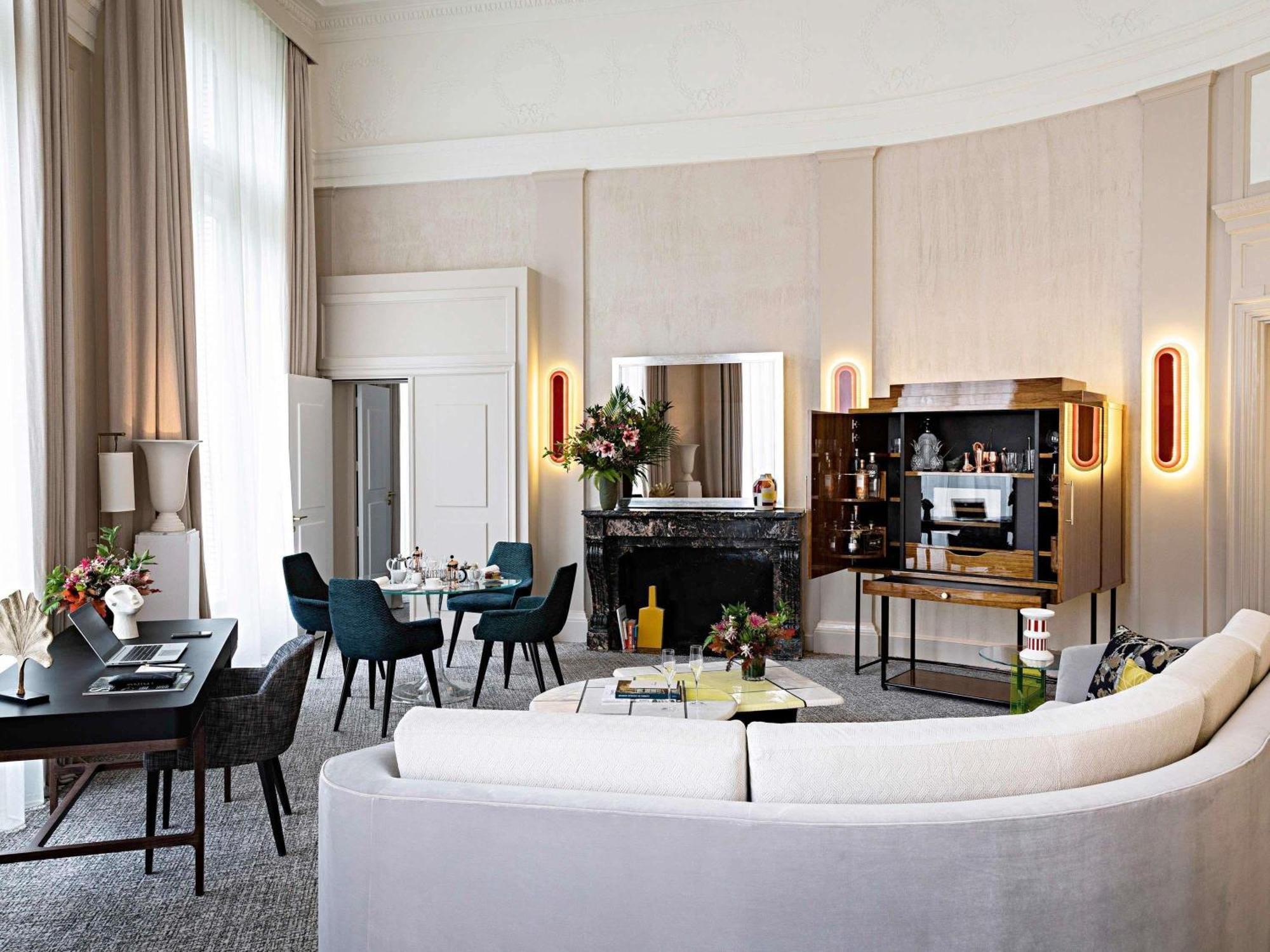 Opera Suite One King Bed Separate Large Living Room Boulevard or Rue Scribe View,1771700023:JPEG