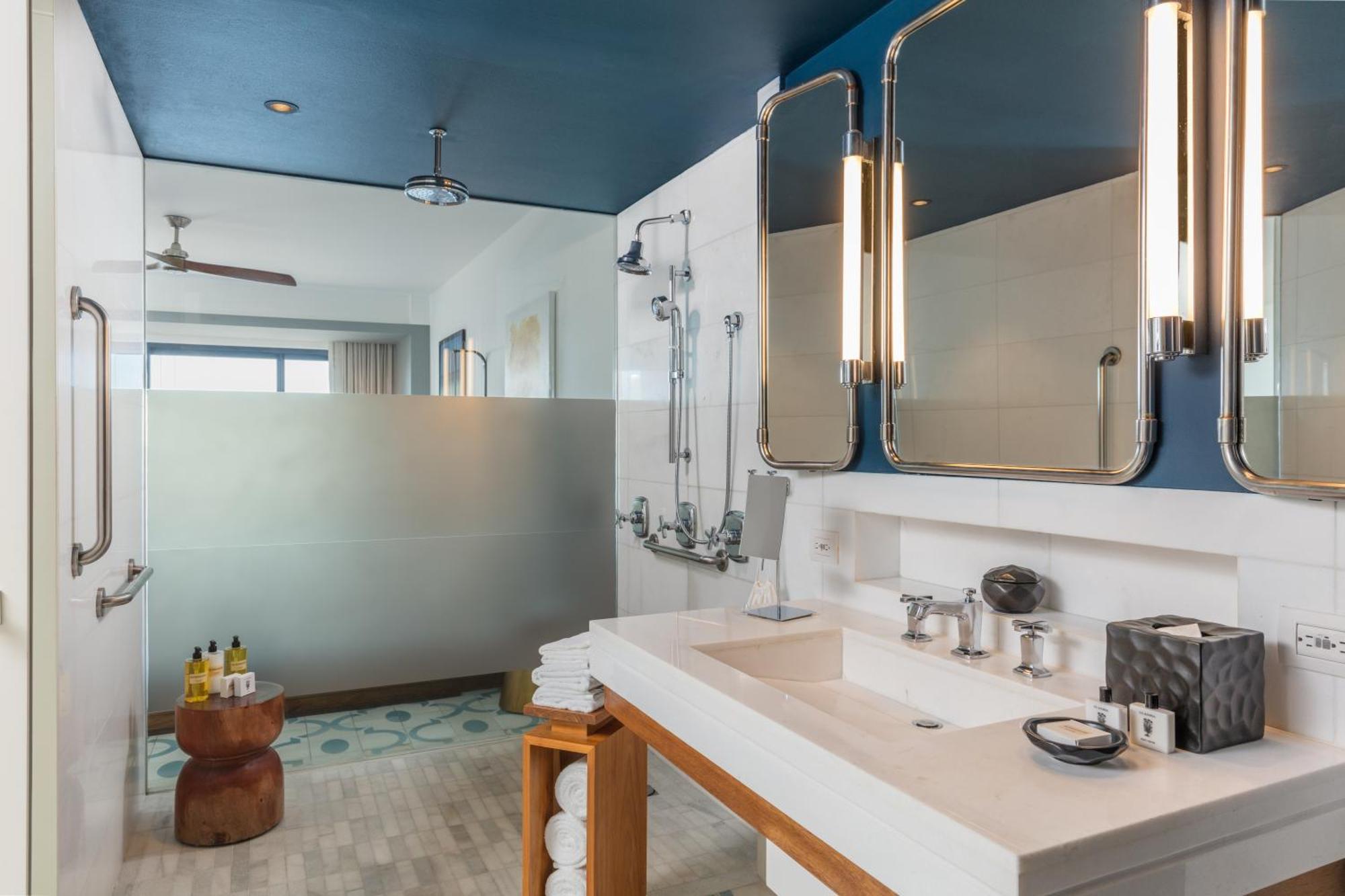 Queen Room Two Queen Beds Ocean View Accessible Shower Disability Access