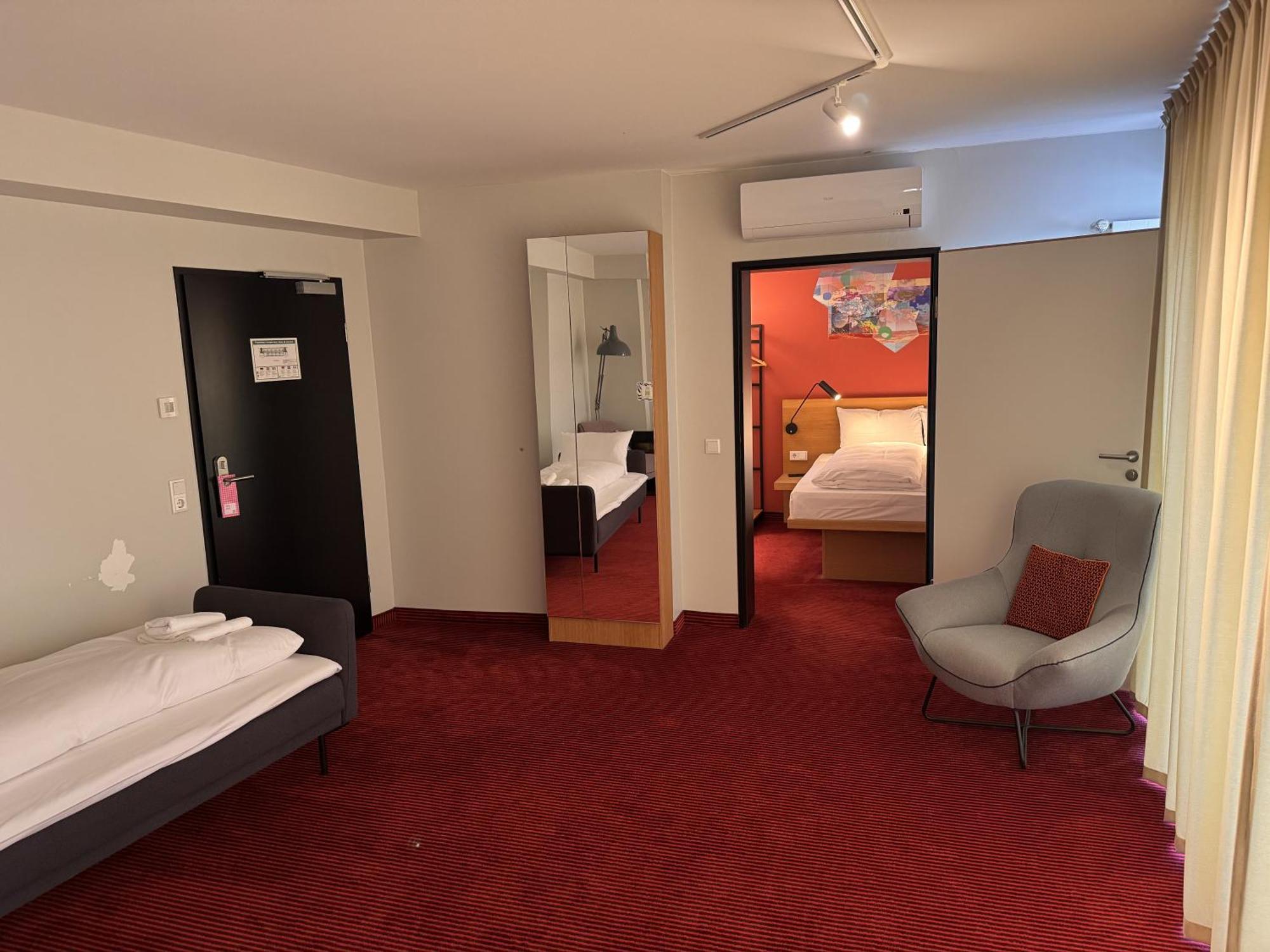 Premium Suite One Double Bed One Single Bed Sofa Bed Large Terrace