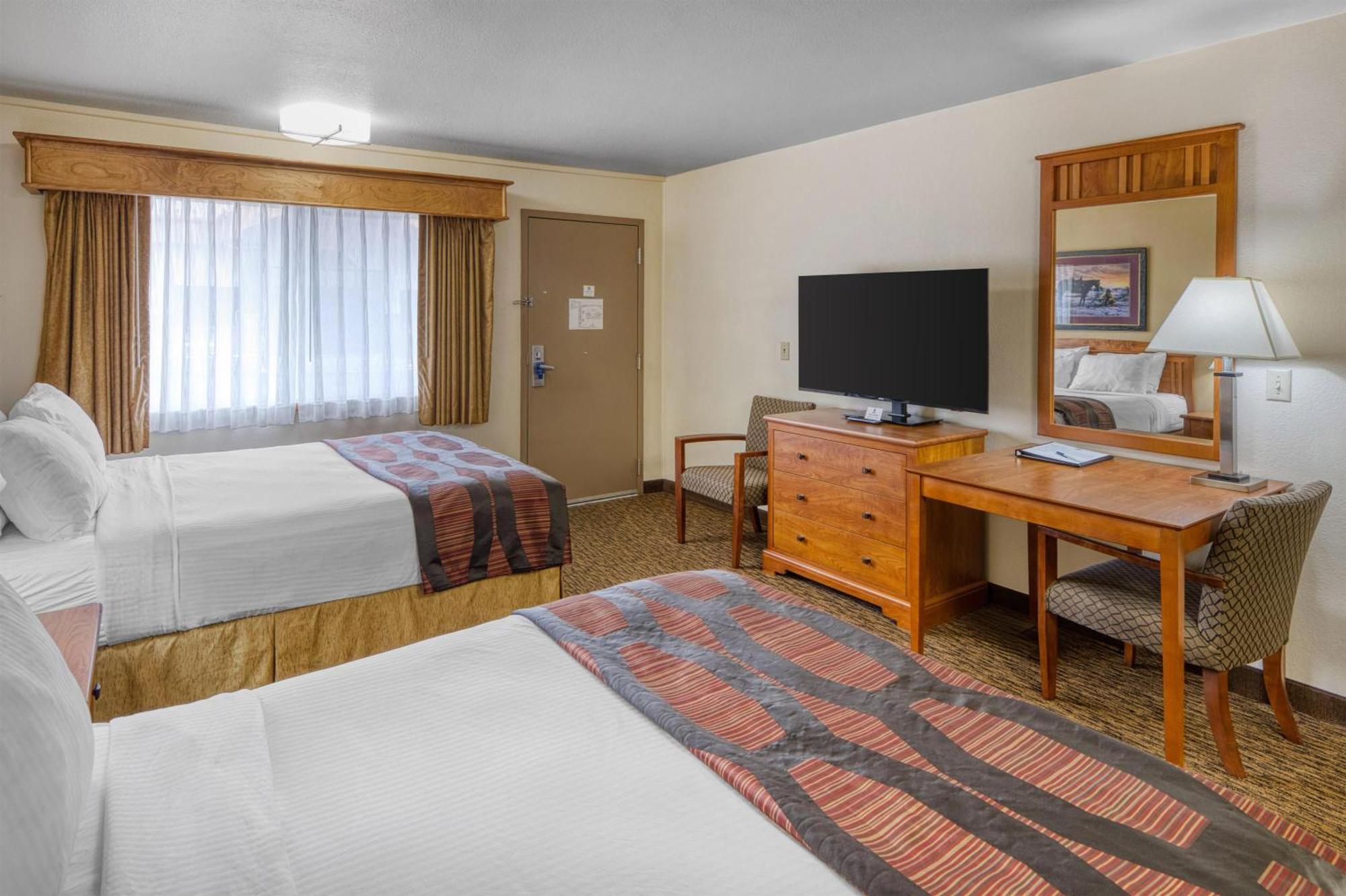Queen Room with Two Queen Beds and Mobility Accessible Roll-In Shower