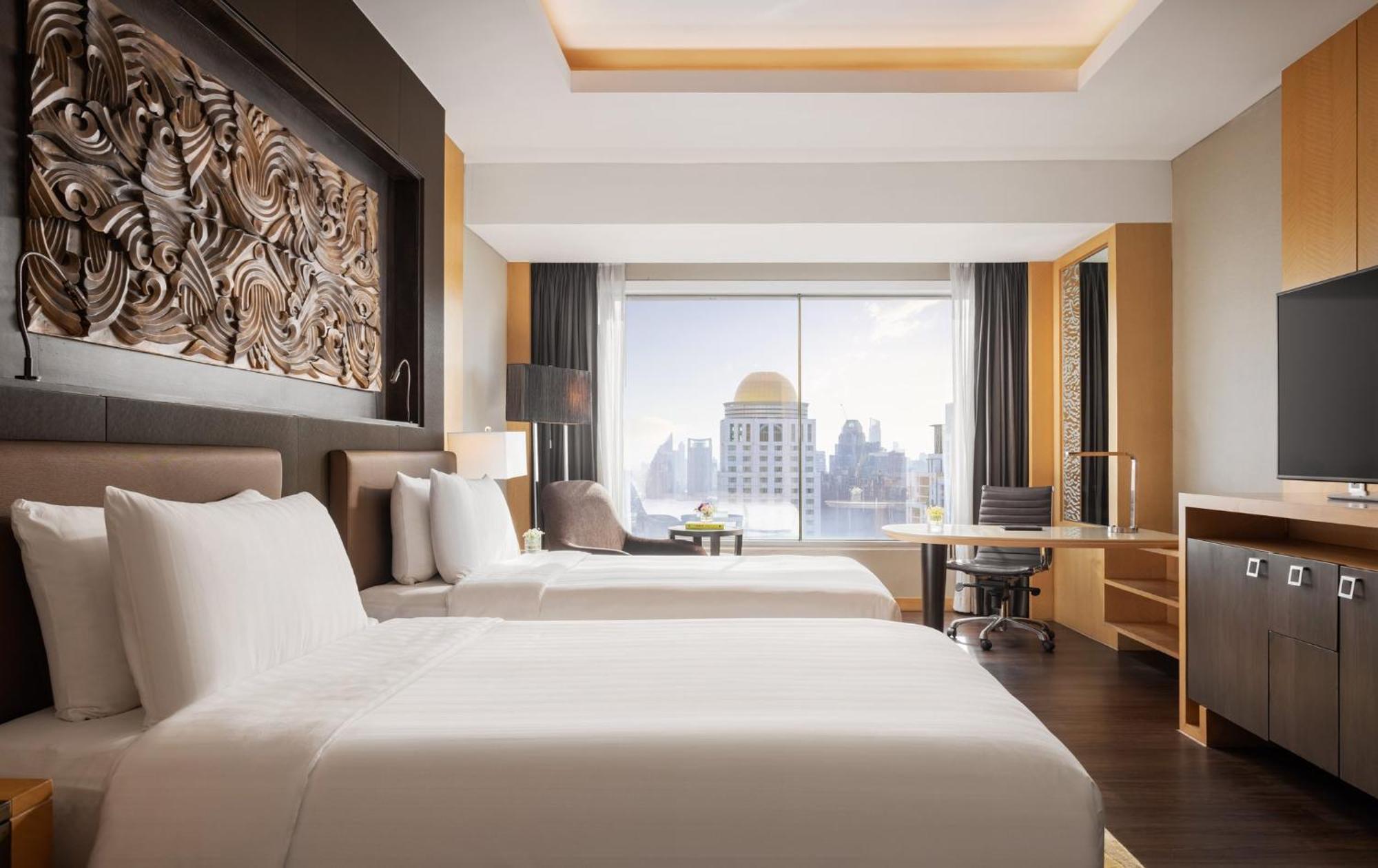 Grand Deluxe Zweibettzimmer mit Blick auf die Skyline
