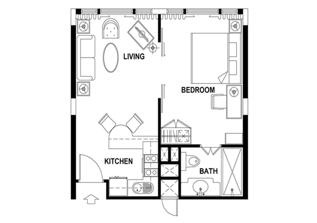 Superior One-Bedroom Apartment