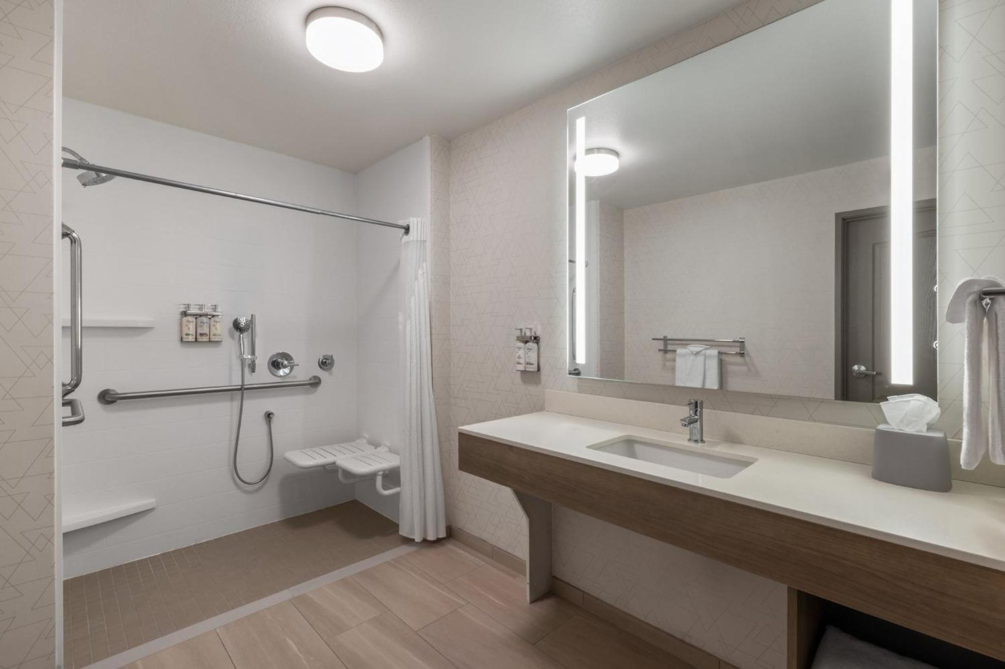 Standard King Room Roll Shower Mobility Accessible