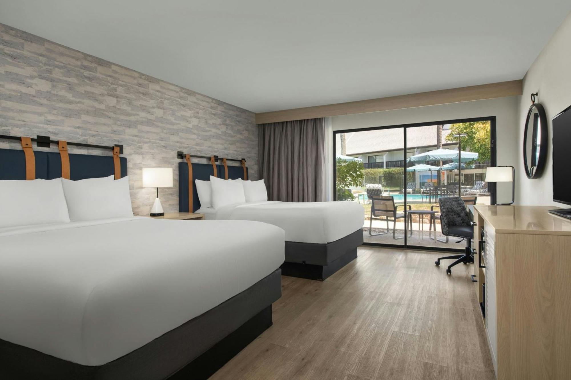 Queen Room Two Queen Beds Balcony Pool View