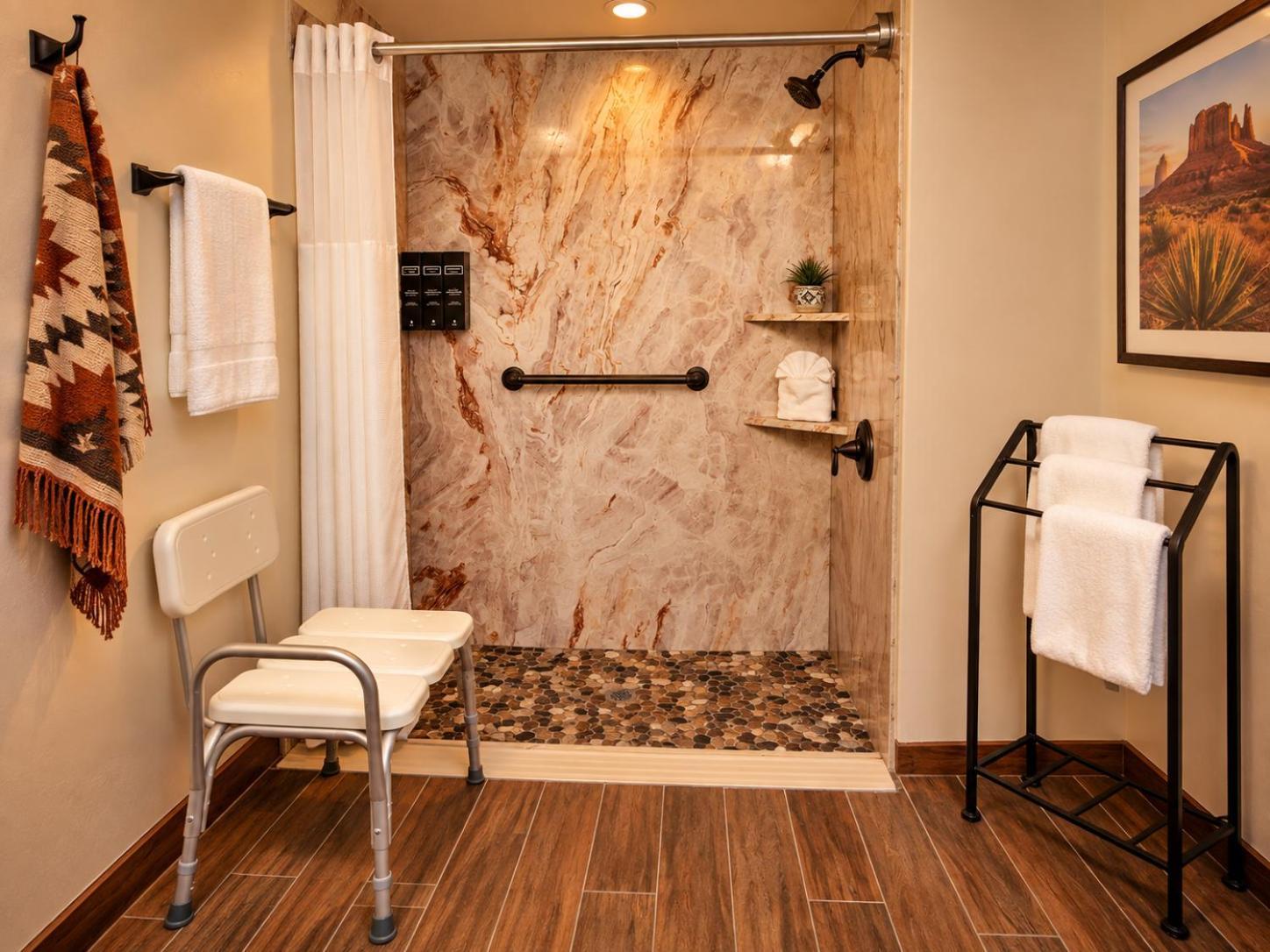 Accessible King Oasis Roll Shower