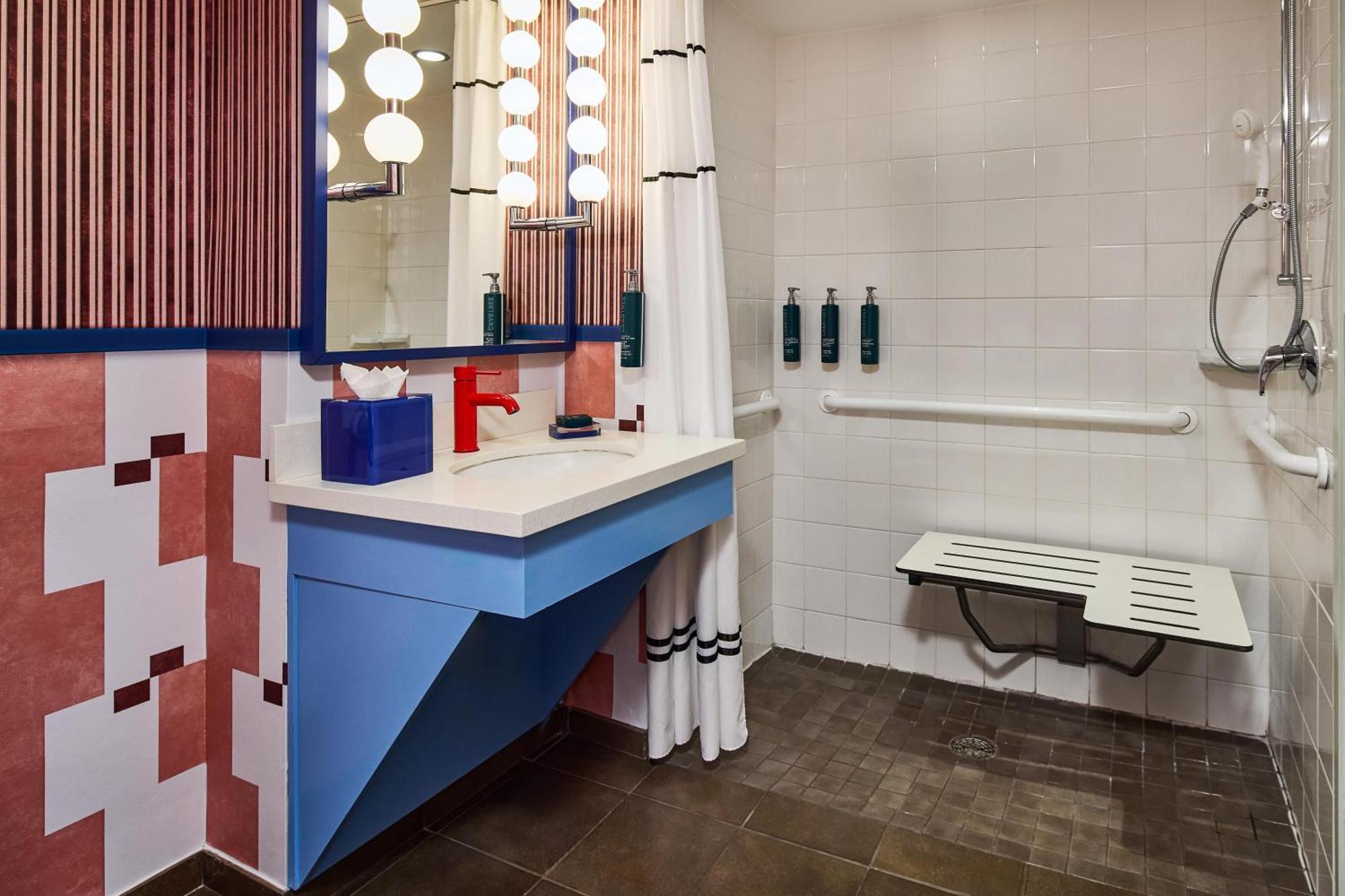 King Room Roll Shower Mobility Hearing Accessible or Non-Smoking