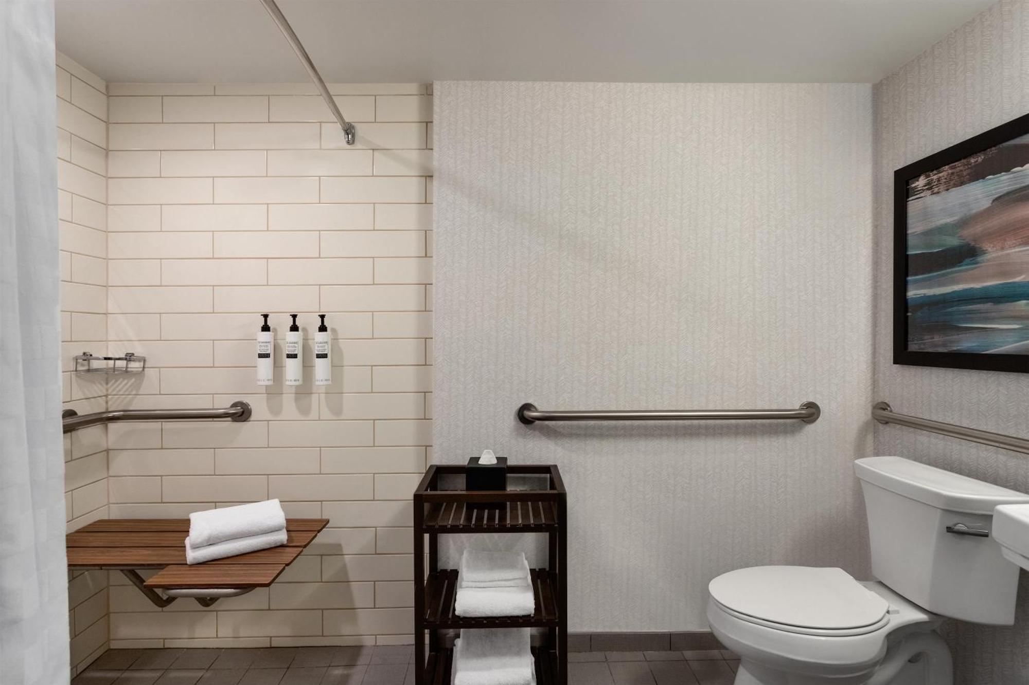 King Suite Roll Shower Mobility Accessible