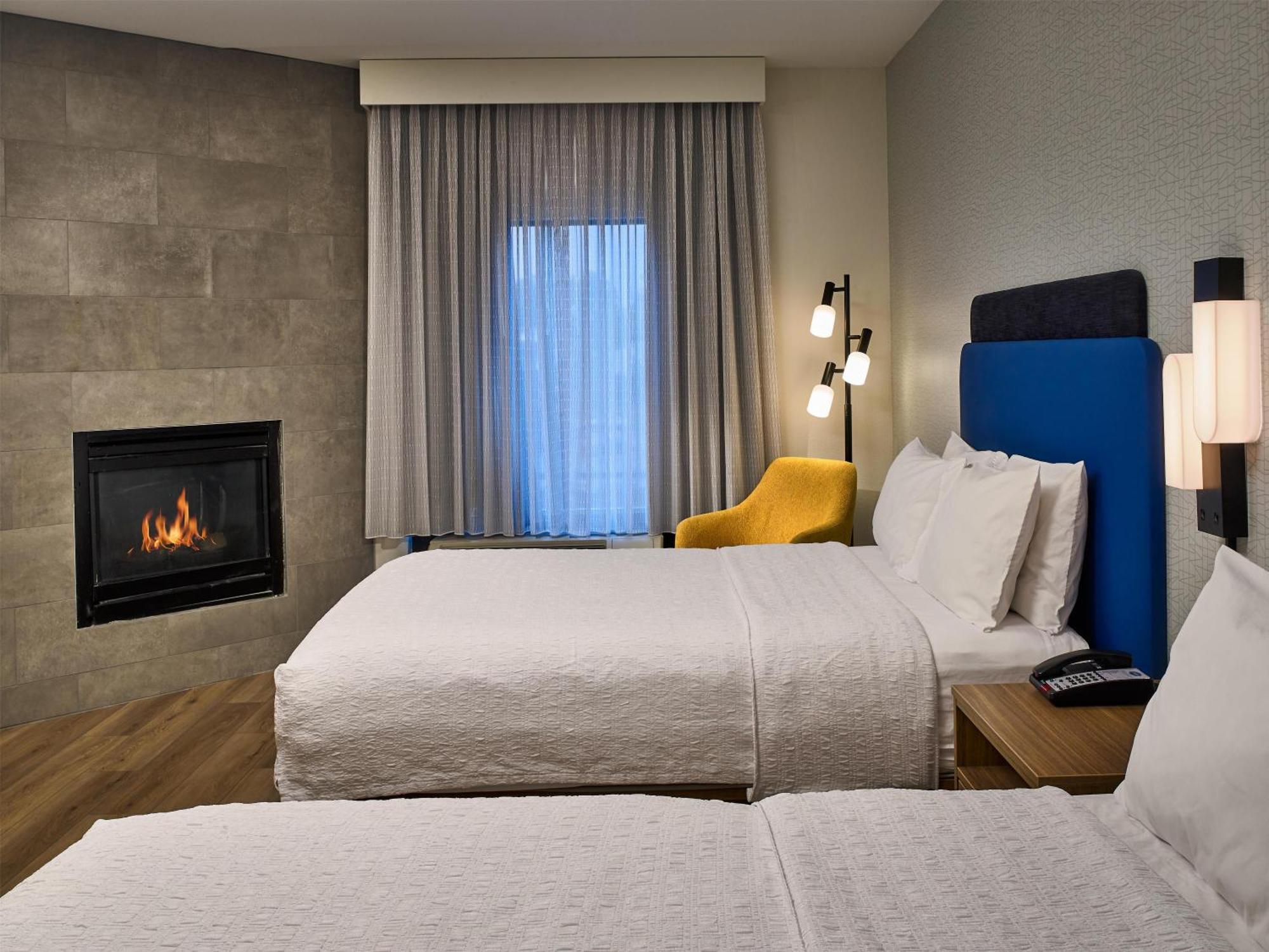 Room Two Queen Beds Fireplace Non-Smoking