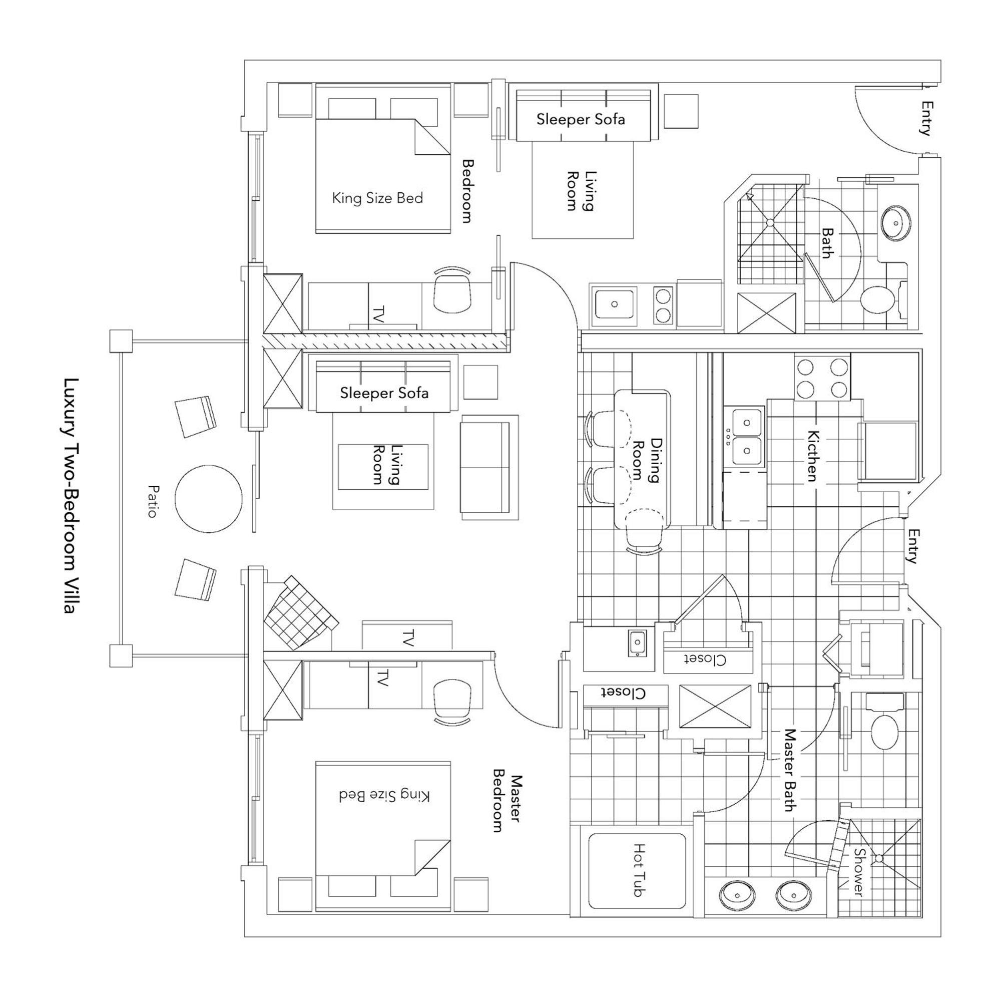 Luxury One Bedroom Villa,1623651998:JPEG