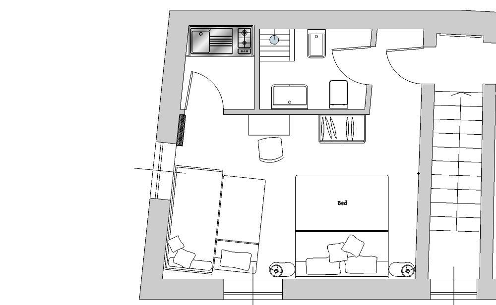 Deluxe Studio Separate Building