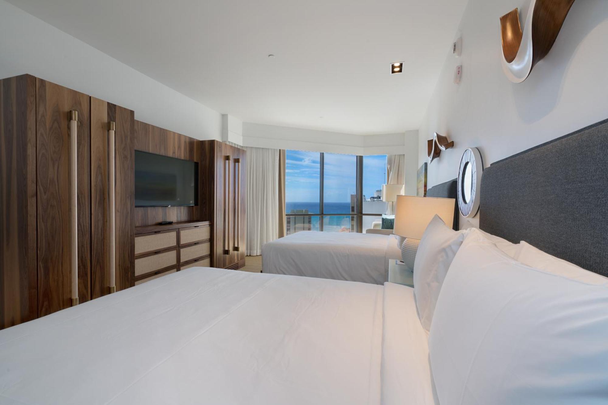 Queen Room with Two Queen Beds and Ocean View