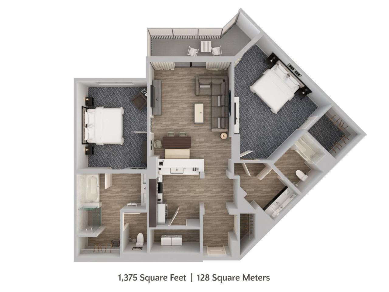 Two-Bedroom Condo Resort View Water Park Access