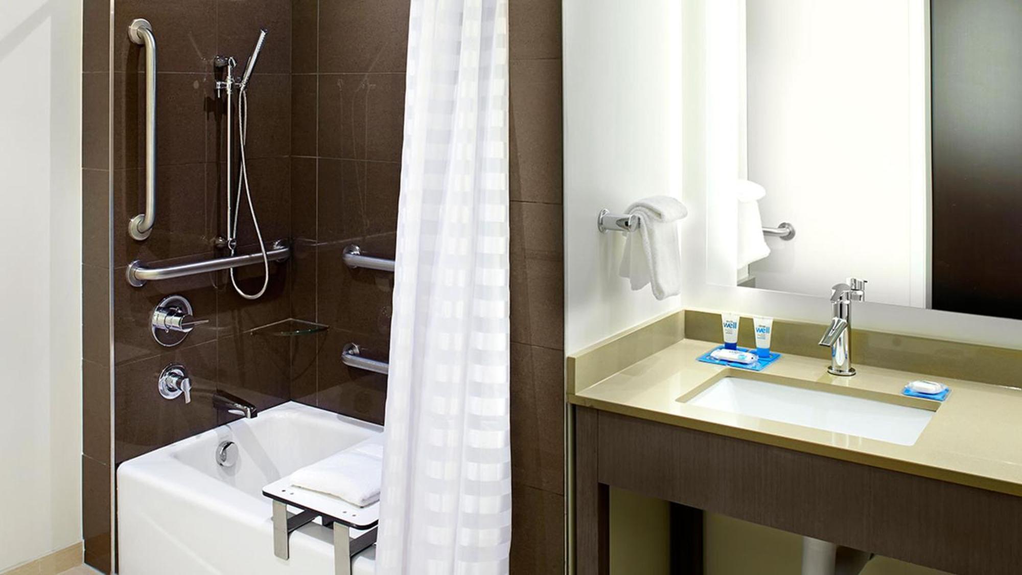 King Studio Suite Kitchen Accessible Tub Disability Access