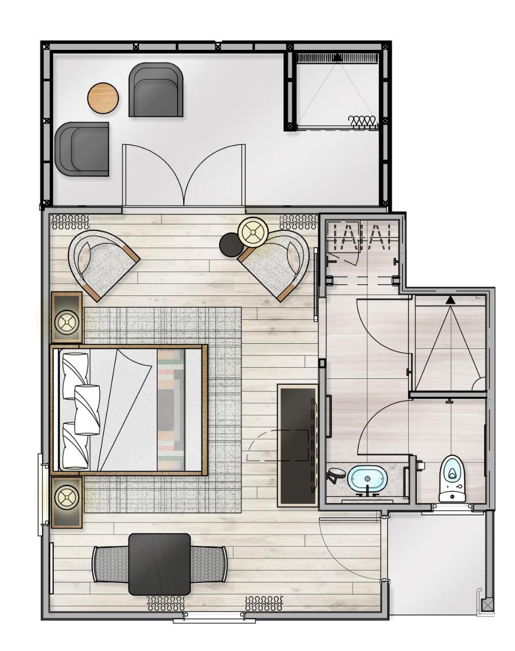 Garden Shower Guestroom