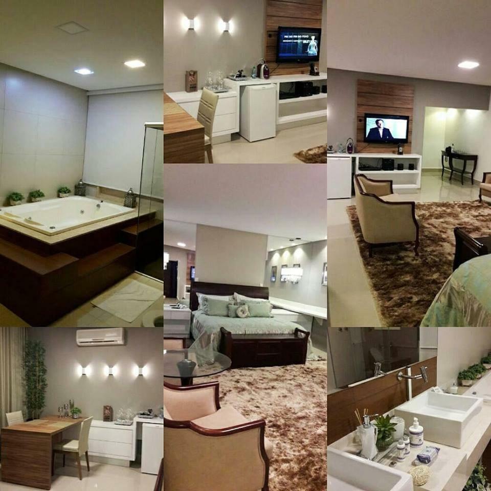 Quarto com Cama Queen-size e Banheira de Hidromassagem