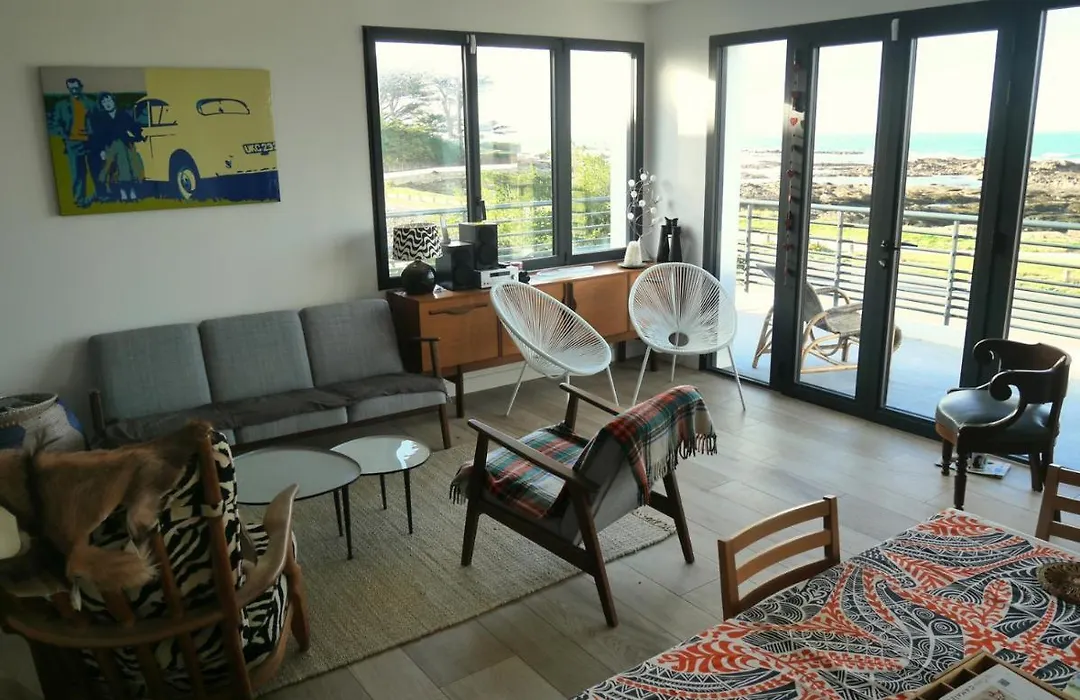 Appartement Roc'H Avel - Front De Mer, Vue Sur Mer Et Jardin Ensoleille Sans Vis A Vis-1
