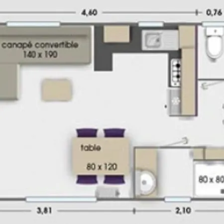 Mobil Home 8 Personnes Village Vacance Siblu 4*-3