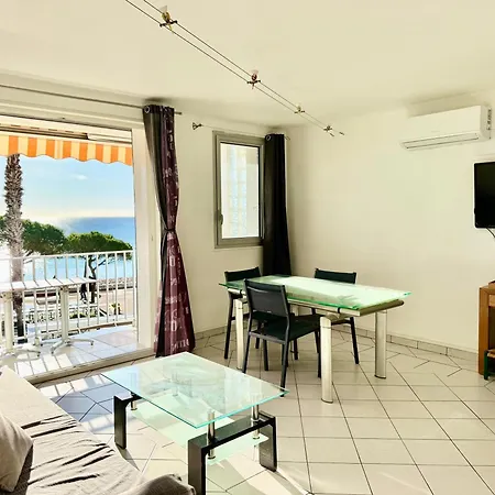 T3 sur la plage vue féerique mer,wifi, parking inclus , clim-3