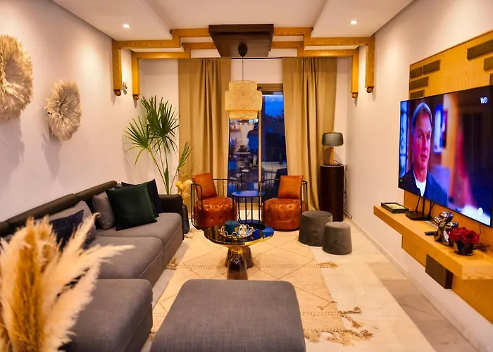 Appartement de prestige climatisé à l'hivernage 400m de la Gare Marrakesh