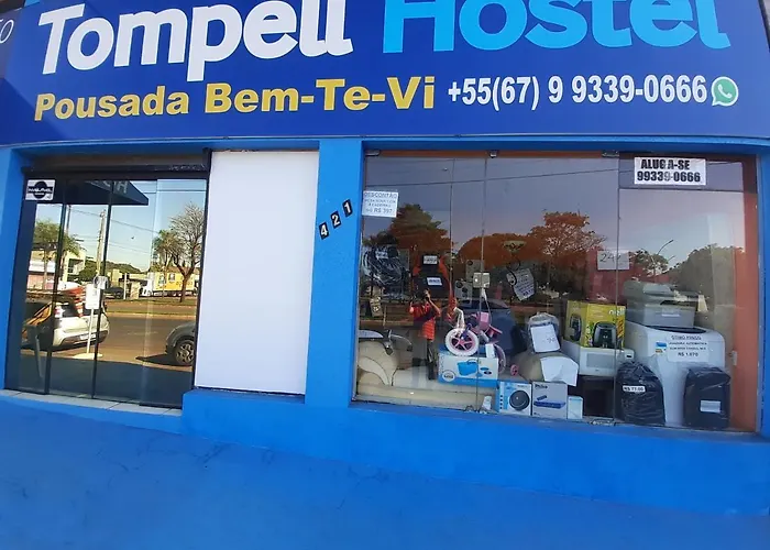 Portaria e circulação de hóspedes só até 23 horas - Reabre às 5 horas - Pousada Bem-te-vi Tompell Ponta Porã