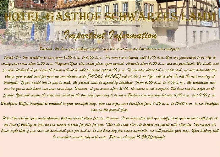 Schwarzes Lamm Hotel Rothenburg ob der Tauber