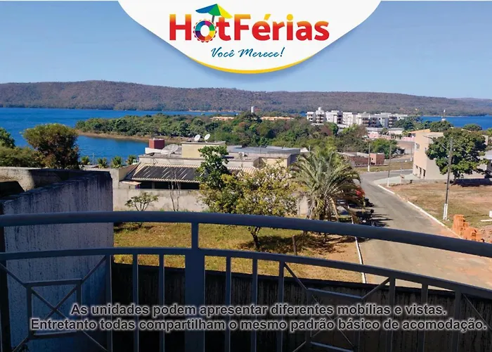 HotFérias - Flat no Enseada Caldas Novas, acesso ao Lago e pesca permitida, próx ao Náutico Praia Clube