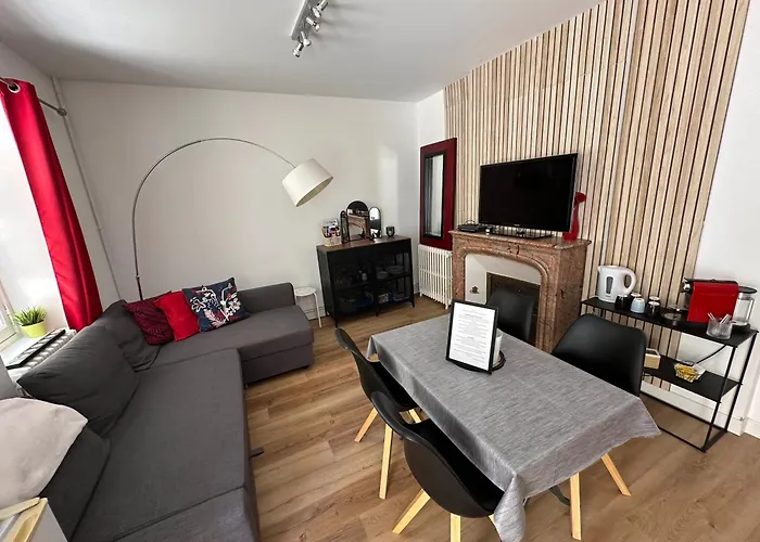 2 chambres, 4 a 6 voyageurs en centre ville, à 5 mins du zoo La Flèche