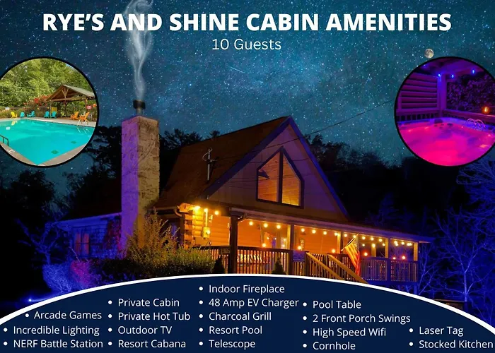 Ryes And Shine Bootlegger'S Cabin! Hot Tub* Pool* Arcade* Billiards *Ev * Pet Friendly