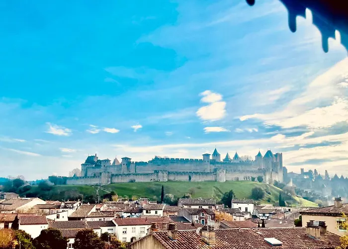 Demeure Saint Louis Historic Manor, City 700M, Free Parking,A C,Clim,Wifi, City View, Garden Carcassonne