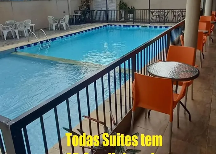 Pousada Parque Suites - Estacionamento E Piscina Na Enseada Guarujá