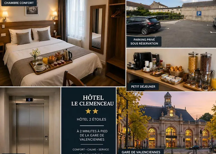 Le Clémenceau Hôtel ET Appart'Hôtel GARE SNCF TGV Centre ville Valenciennes